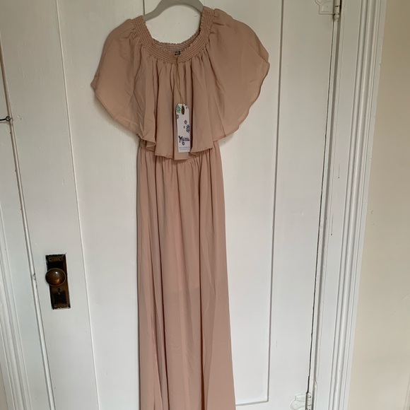 NWT Show Me Your Mumu Hacienda Maxi Dress Small Small Stain @ Hem - Picture 6 of 12